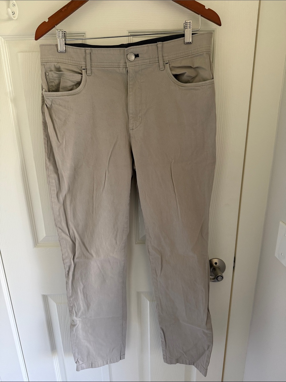 Calvin Klein infinite flex waist slim Men's Chinos in Light Taupe 34x32
